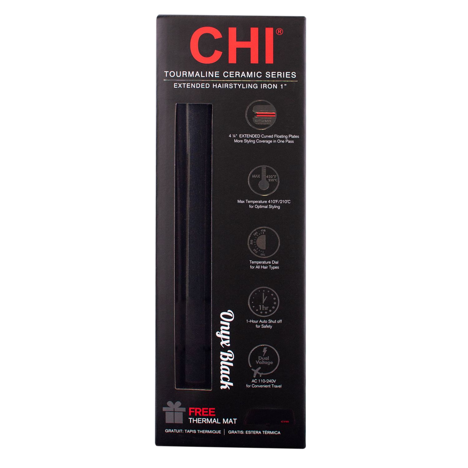 CHI Tourmaline Ceramic Flat Iron - Thumbnail 5