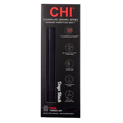 CHI 3 in 1 Hairstyling Iron Tourmaline Ceramic Series with Thermal deals Mat