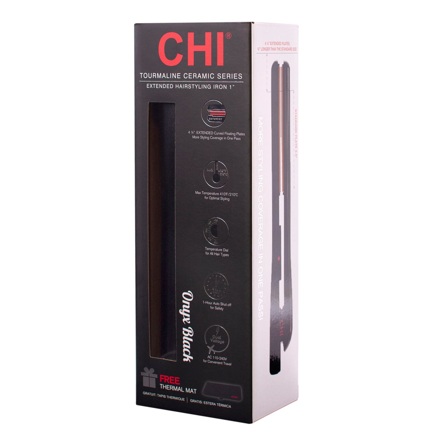 CHI Tourmaline Ceramic Flat Iron - Thumbnail 4