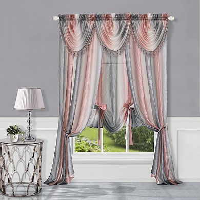 Achim 1-Panel Ombre Window Curtain