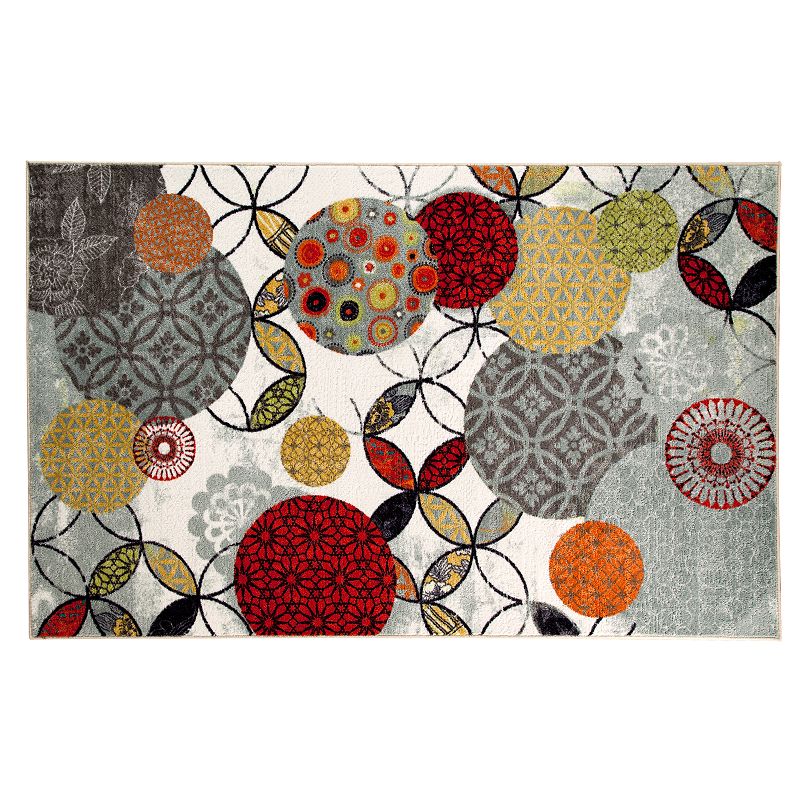 Mohawk Home Give & Take Abstract Indoor Outdoor Rug, Grey, 7.5X10 Ft