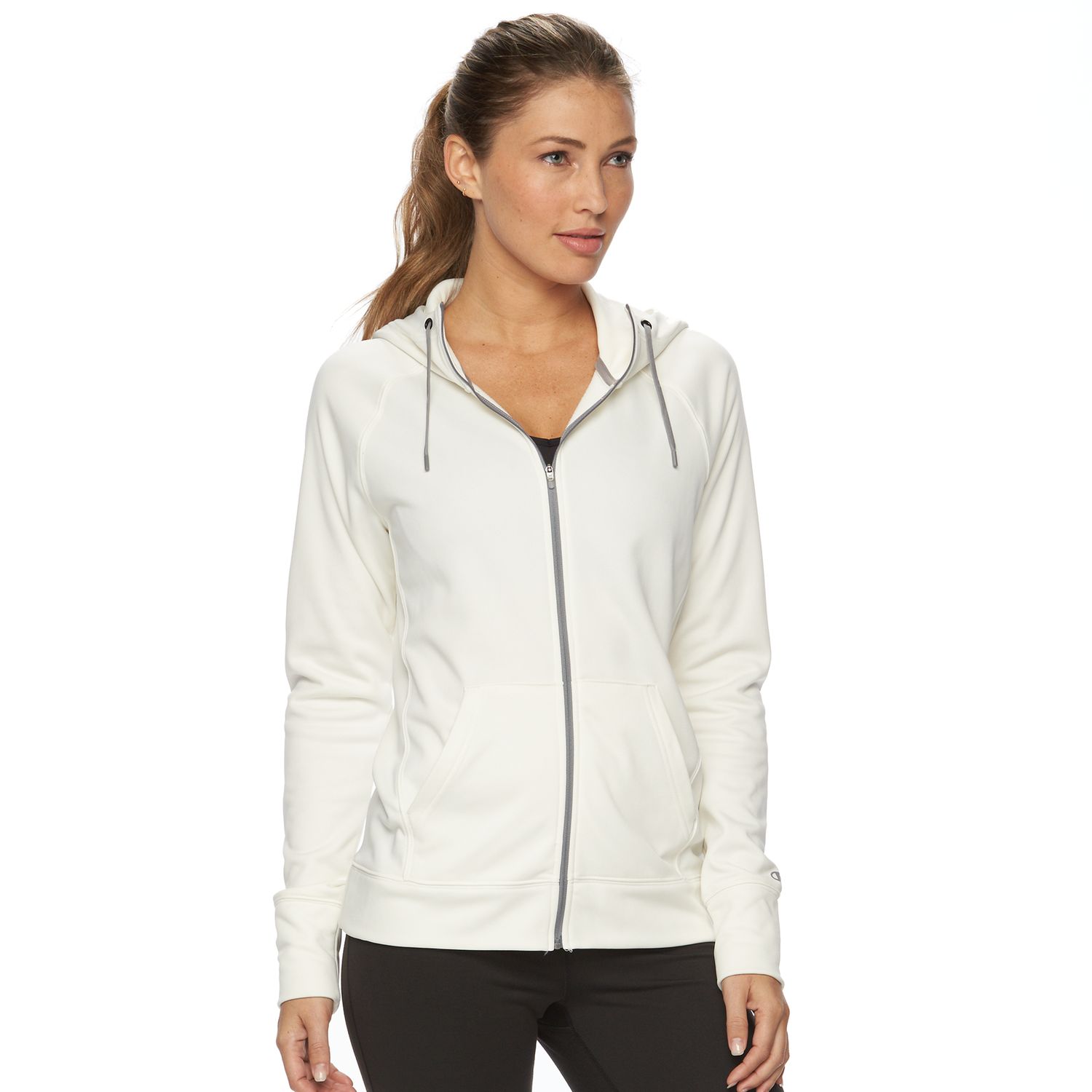 champion hoodie womens white