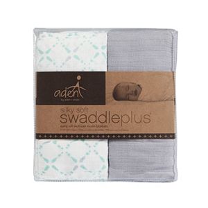 aden by aden + anais 2-pk. Bitsy Silky Soft SwaddlePlus Muslin Swaddles