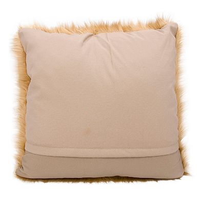 Mina Victory Faux Fur Plush Throw Pillow