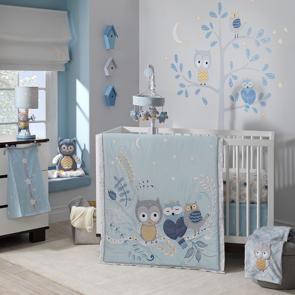 Happi By Dena Night Owl 4 Pc Crib Bedding Set By Lambs Ivy