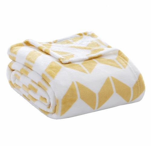 Intelligent Design Chevron Plush Blanket