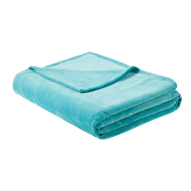 Intelligent Design Microlight Plush Oversized Blanket, Turquoise/Blue, Full