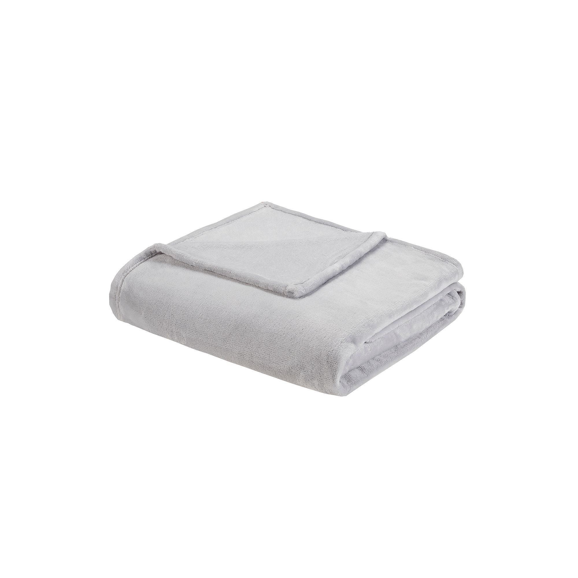 Intelligent Design Microlight Plush Oversized Blanket, Gray