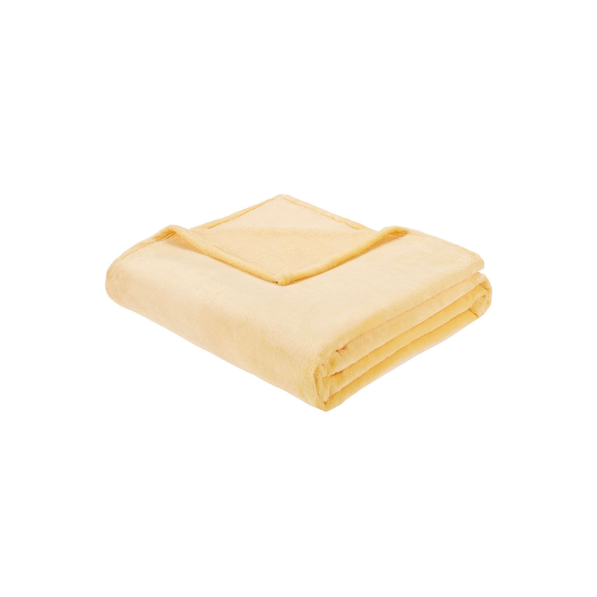 Intelligent Design Microlight Plush Oversized Blanket, Yellow