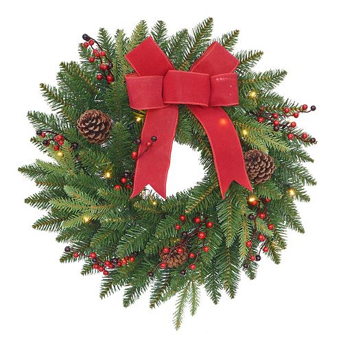 St. Nicholas Square® Indoor / Outdoor Lighted Wreath