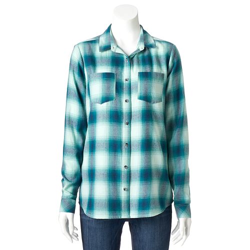 Women's SONOMA Goods for Life™ Plaid Flannel Shirt