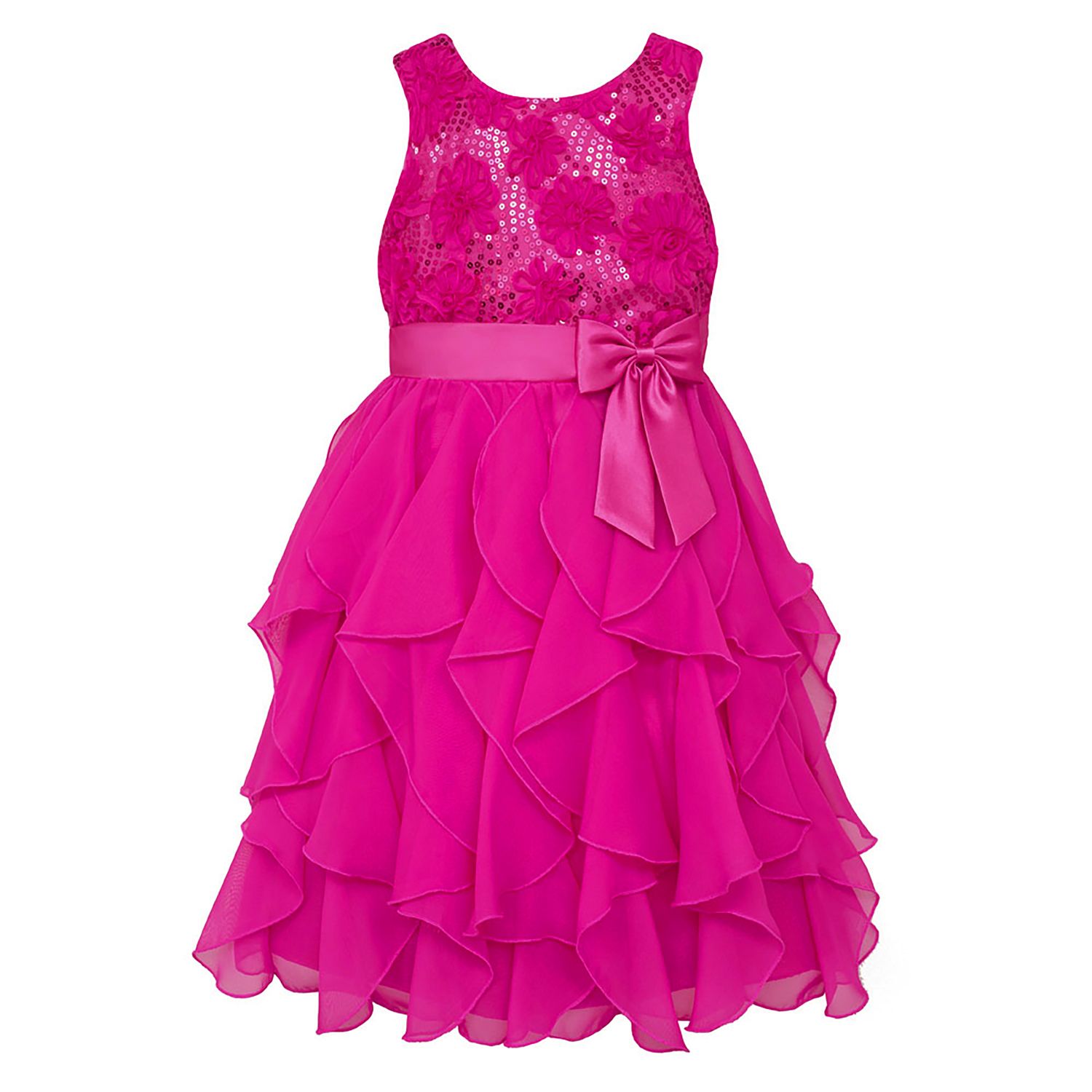 plus pink dress