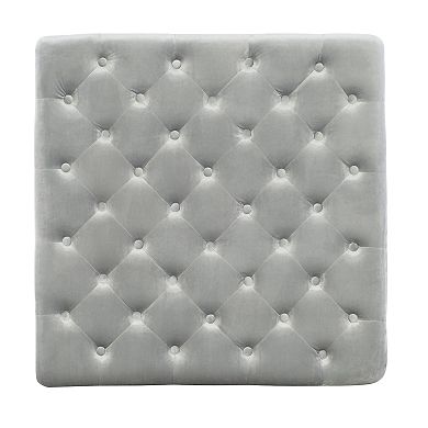 Linon Isabelle Square Tufted Ottoman