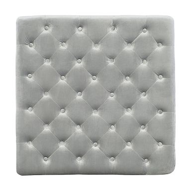 Linon Isabelle Square Tufted Ottoman