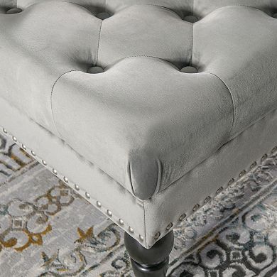 Linon Isabelle Square Tufted Ottoman