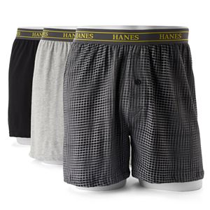Men's Hanes Ultimate 3-pack Tagless Woven Boxers
