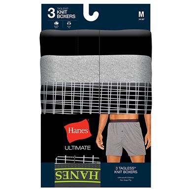 Men's Hanes Ultimate 3-pack Tagless Woven Boxers