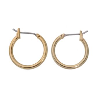 Napier® Gold-Tone Hoop Earrings - 5/8-in.