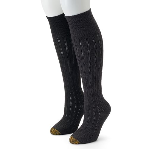 Women's GOLDTOE 2-pk. Cable-Knit Knee-High Socks