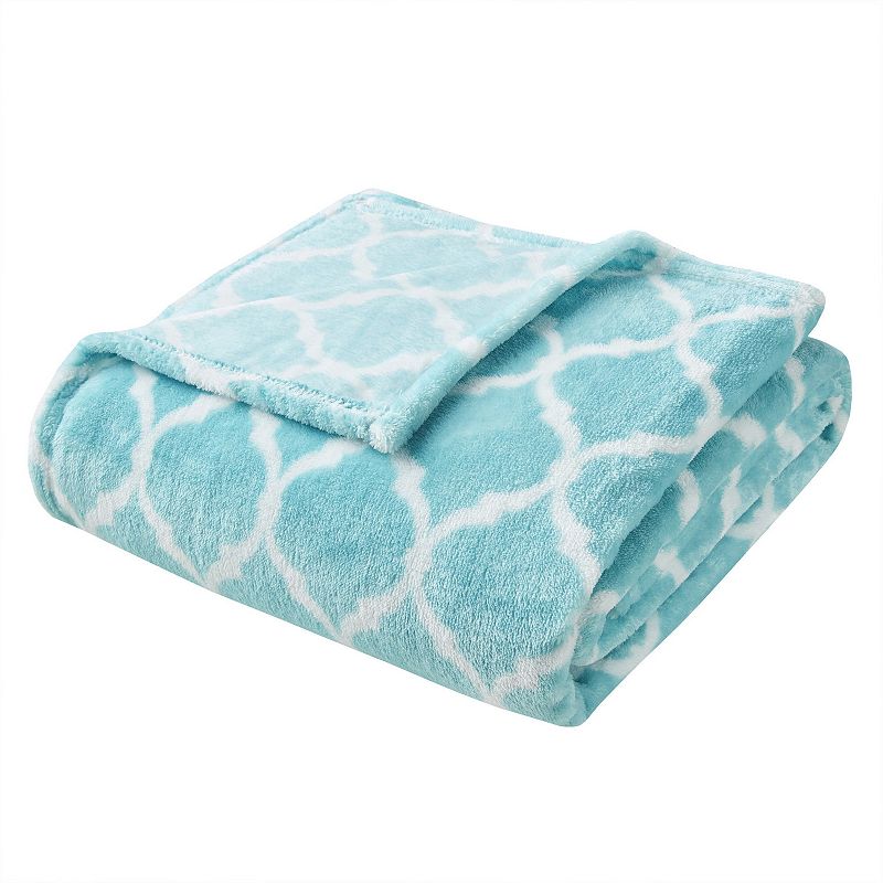 38283202 Madison Park Ogee Oversized Throw Blanket, Turquoi sku 38283202