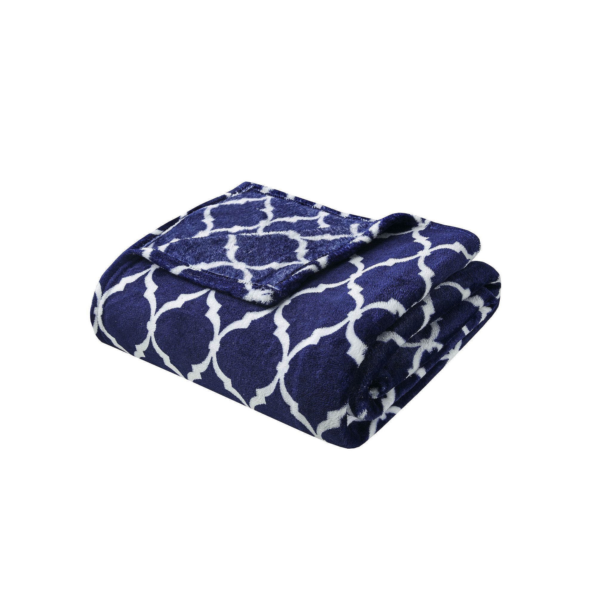 Madison Park Ogee Oversized Throw Blanket, Blue