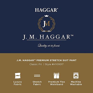 Men's J.M. Haggar Premium Classic-Fit Flat-Front Stretch Suit Pants