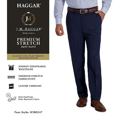 Men's J.M. Haggar® Premium Classic-Fit Flat-Front Stretch Suit Pants