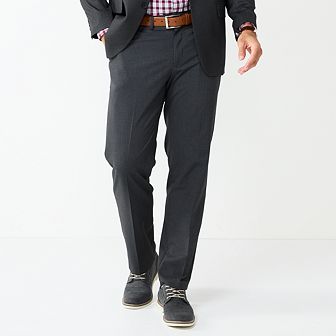 Men's Haggar® Premium Classic-Fit Flat-Front Stretch Suit Pants