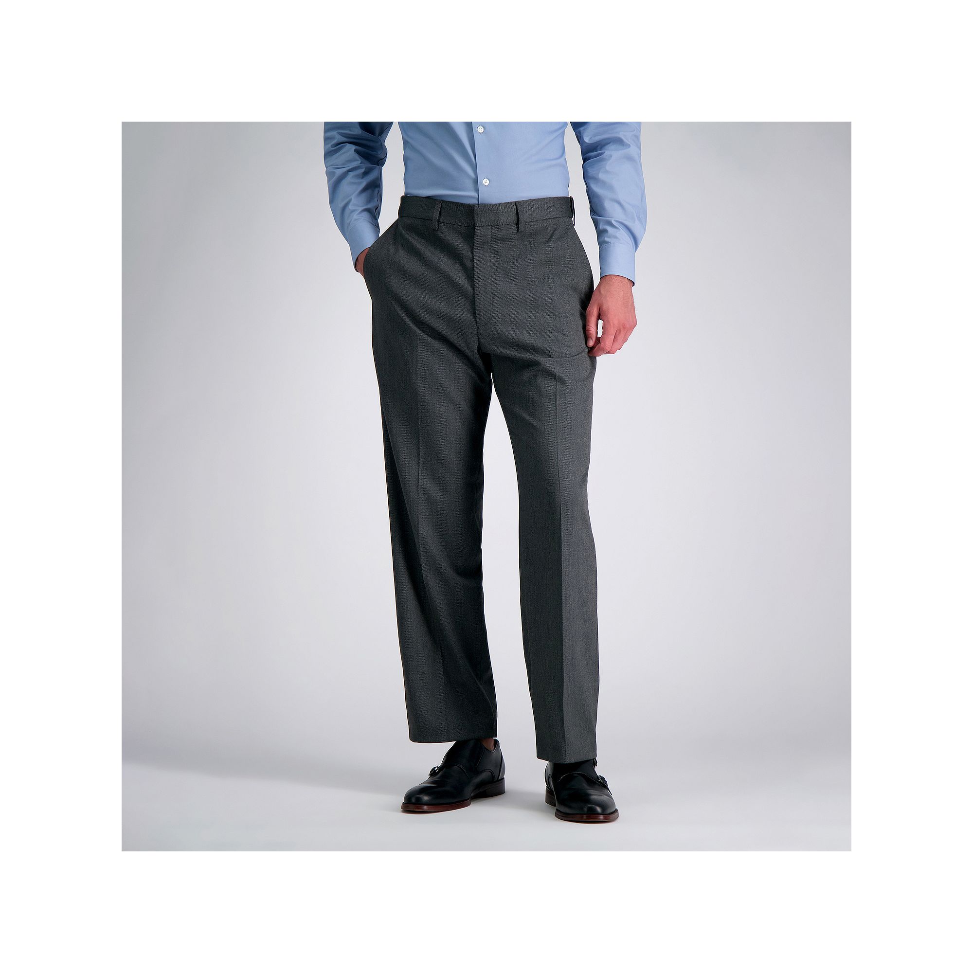Mens J.M. Haggar® Premium Classic-Fit Flat-Front Stretch Suit Pants, Size