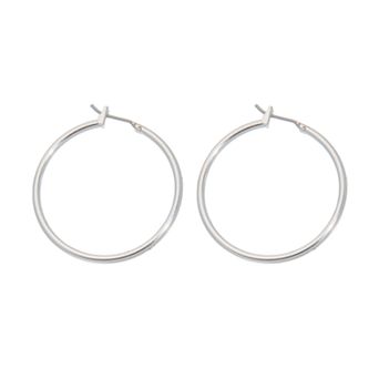 Napier® Silver Tone Hoop Earrings