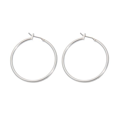 Napier® Silver Tone Hoop Earrings