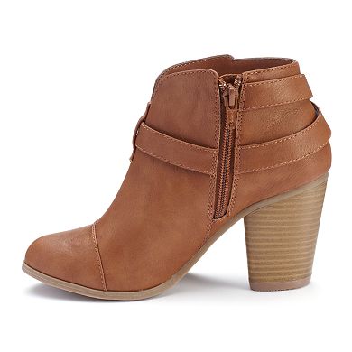 LC Lauren Conrad Women's Slit Ankle Boots