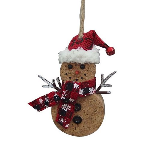 St. Nicholas Square® Snowman Cork Christmas Ornament
