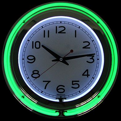 Double Ring Neon Wall Clock