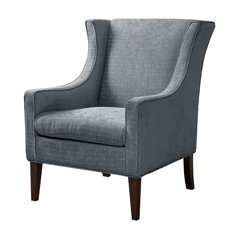 Madison Park Preston Wing Arm Chair, Dark Blue