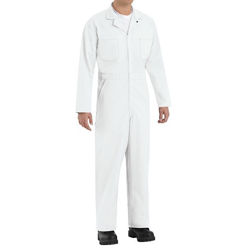 red kap men's long sleeve twill action back coverall