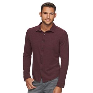 Men's Marc Anthony Slim-Fit Pique Button-Down Shirt