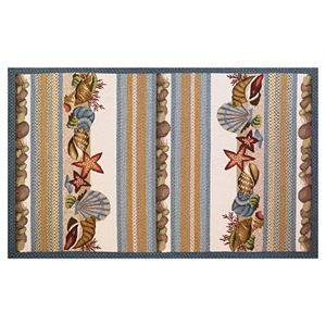 KAS Rugs Fairfax Sea Shells Indoor Outdoor Rug