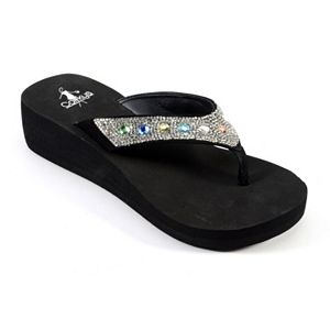 Corkys St. Thomas Women's Jeweled Flip-Flops
