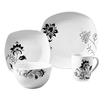 Gallery Rebecca 16 pc Soft Square Dinnerware Set