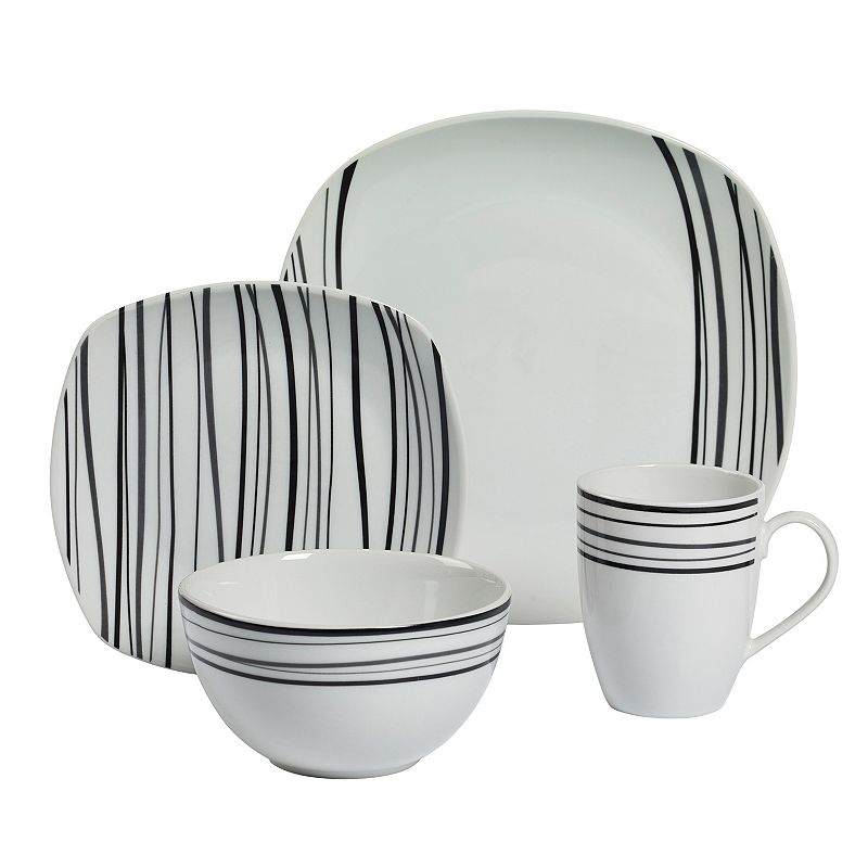 Tabletops Unlimited Justin 16-Pc. Dinnerware Set, Service for 4