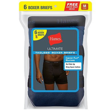 Men's Hanes® Classics 5-pack + 1 Bonus Tagless Boxer Briefs