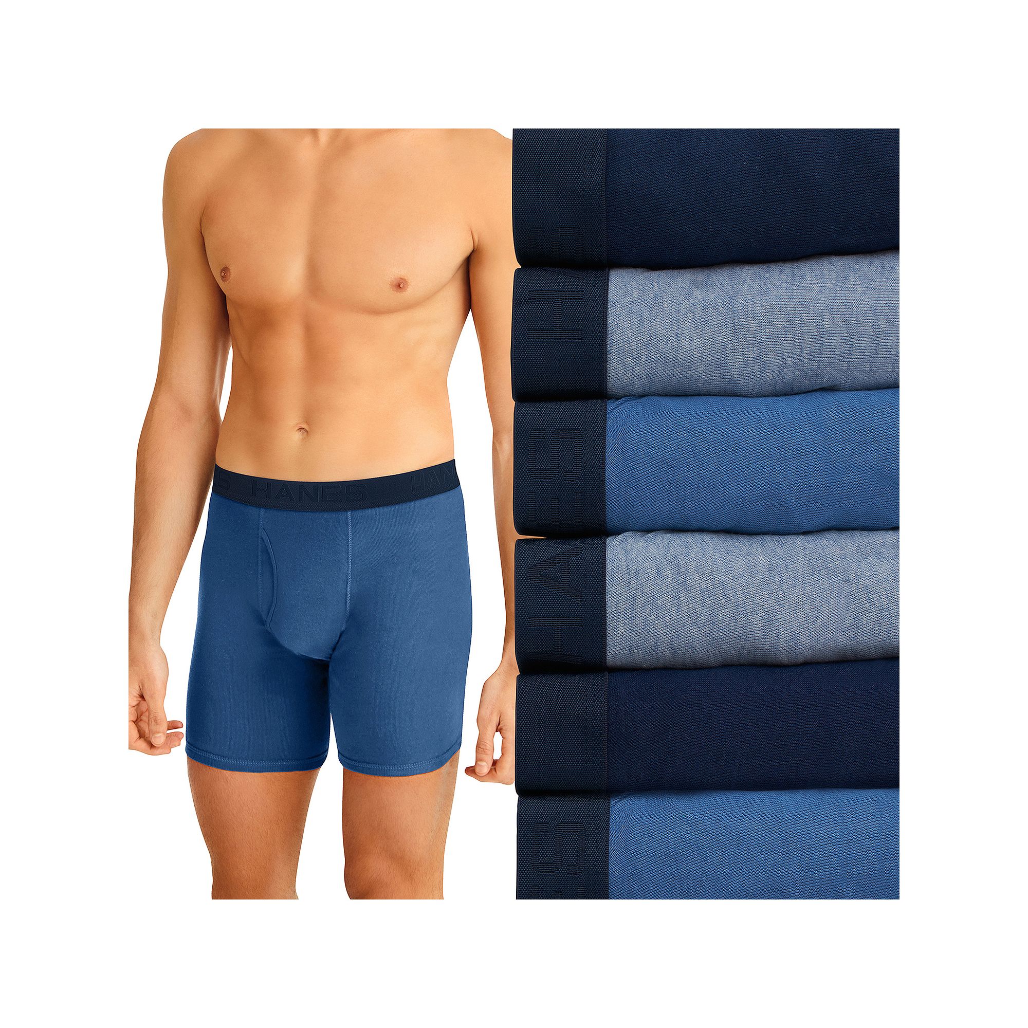 Hanes Ultimate 5+1 Bonus Pack Mens Boxer Brief Underwear, Size: XL, Assort
