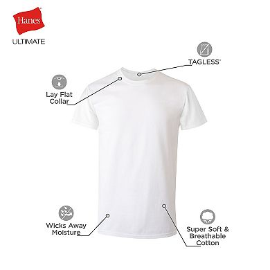 Men's Hanes® 6+1 Bonus Pack Ultimate White Crewneck Undershirt