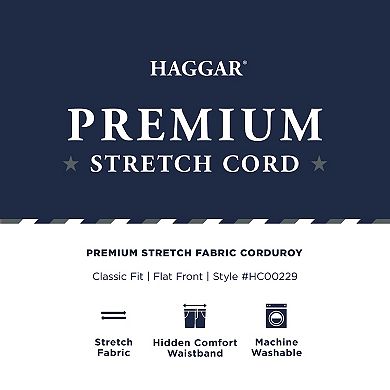 Men's Haggar Classic-Fit Stretch Expandable Waistband Corduroy Pants