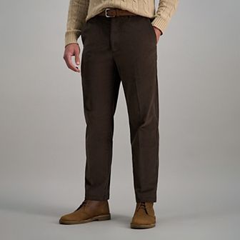 Men's Haggar® Classic-Fit Stretch Expandable Waistband Corduroy Pants