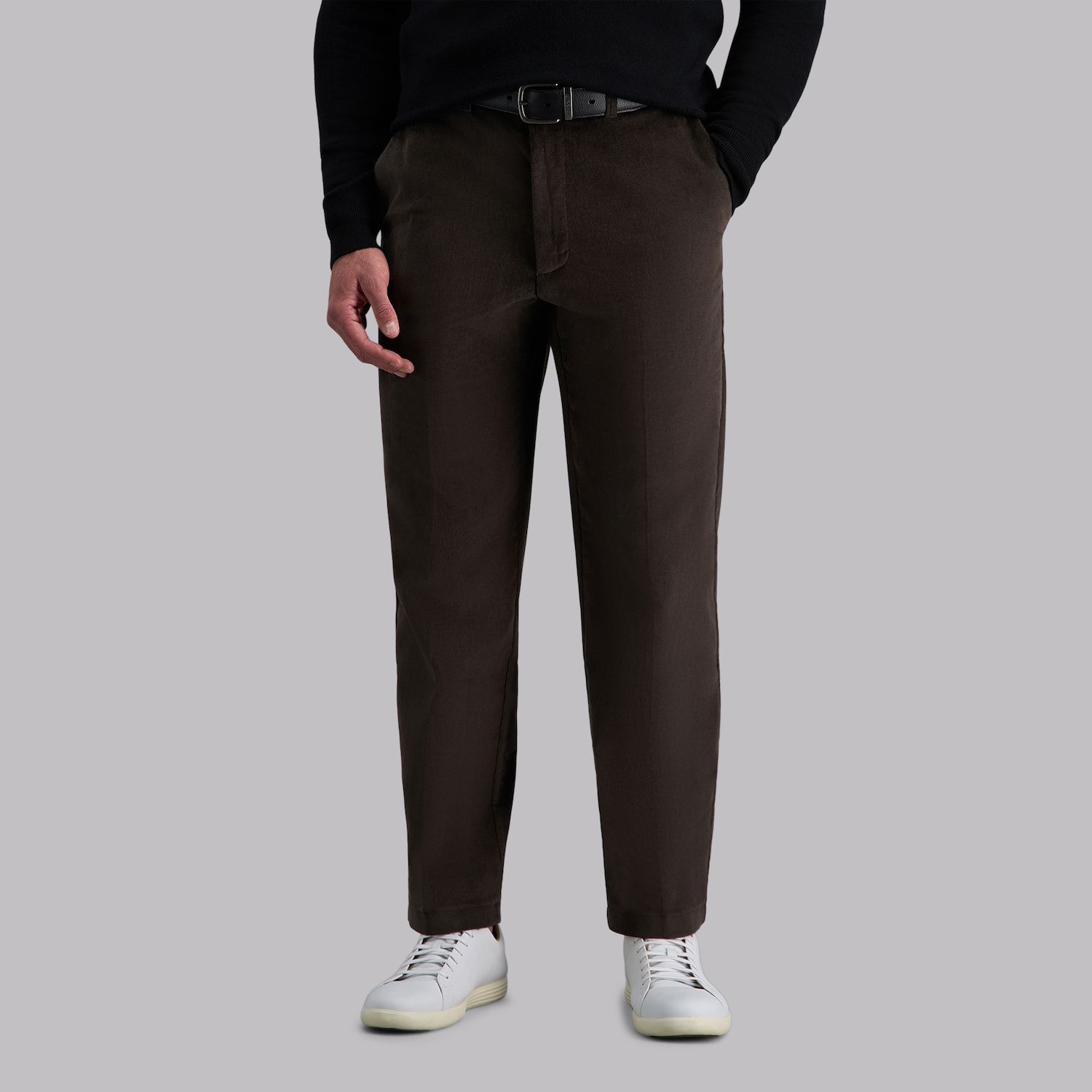 Haggar Stretch corduroy broek voor heren (klassieke en rechte pasvorm), 40W / 32L
