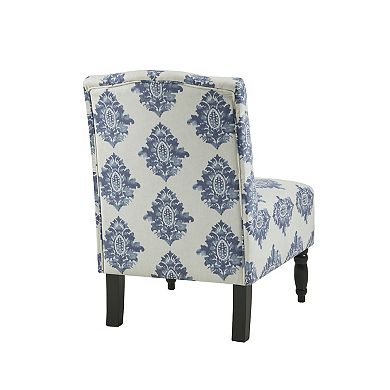 Madison Park Lina Button Tufted Upholstered Armless Accent Chair