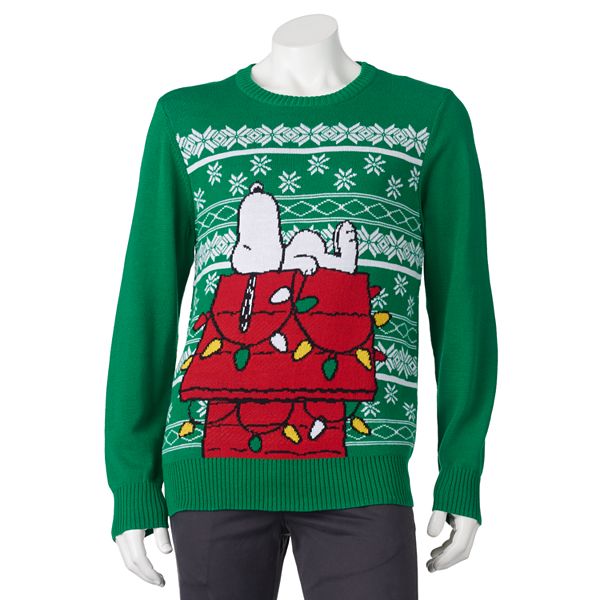 mens snoopy christmas sweater