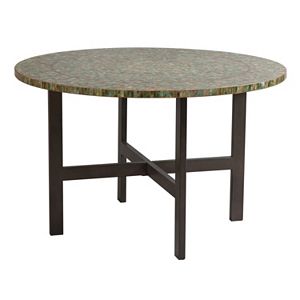 INK+IVY Mozart Mosaic Round Dining Table